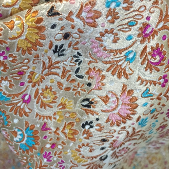 Julian Chang Brocade Straight Leg Pants - Picture 3 of 5